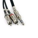 Ver imagem 1 de Cabo P10 Estereo para 2 Rca Macho Santo Angelo - 30 Metros