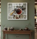 Ver imagem 1 de Quadro Decorativo Xícara Colher de Chá - 50x70cm:moldura Branca