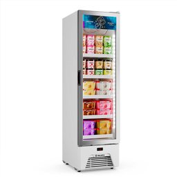 Freezer e Expositor Vertical Metalfrio 337 Litros Inverter -18°c a -22°c Branco Vf28ahh001 220v - 5
