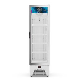 Freezer e Expositor Vertical Metalfrio 337 Litros Inverter -18°c a -22°c Branco Vf28ahh001 220v - 1