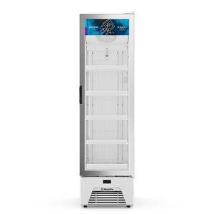 Freezer e Expositor Vertical Metalfrio 337 Litros Inverter -18°c a -22°c Branco Vf28ahh001 220v