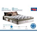 Ver imagem 4 de Colchão Solteiro Molas Ensacadas Visco Masterpocket Imperatore Eco Bamboo Euro Pillow (88x188x34