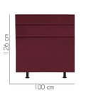 Ver imagem 3 de Cabeceira Estofada Cama Box Solteiro 100cm Argentina Corino Bordo- Mabe Magazine
