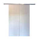 Ver imagem 4 de Porta de Correr Dupla Branco Prime 210x180 Kit Aluminio