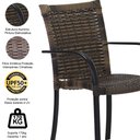 Ver imagem 7 de Mesa e Cadeiras Ascoli para Jardim, Área Externa, Churrasqueira Trama Original