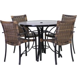 Mesa e Cadeiras Ascoli para Jardim, Área Externa, Churrasqueira Trama Original - 1
