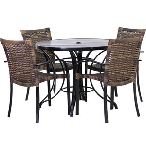 Mesa e Cadeiras Ascoli para Jardim, Área Externa, Churrasqueira Trama Original