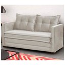 Ver imagem 2 de Sofá Cama Casal Articulável 2 Lugares Londres Suede Bege - D'monegatto