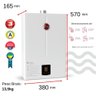 Aquecedor 26 Litros Glp Bivolt + Bomba 120W 220V Rheem - 3