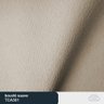 Sofá 3 Lugares 240cm Coin Pu Caramelo | Bouclé Suave Off White - Sallar Home - 4