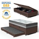 Ver imagem 3 de Cama Box Baú com Colchão Espuma D33 Pillow In Anjos Ortosleep + Auxiliar Unique Solteiro 88cm