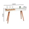 Aparador Decorativo Mila com Bandeja Sobreposta Pés Palito Off White 1,20 M - 4