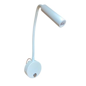 Luminária Arandela Led Flexível Parede Cama:branco