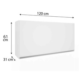 Armário Basculante 1,20m Top Class Batrol Branco - 3