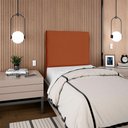 Ver mais imagens de Cabeceira Solteiro 100 Cm com Frame Luna Suede Terracorta Artte