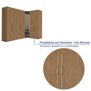 Ver imagem 5 de Guarda Roupa Modulado de Canto 7 Portas com Espelho 3 Peças Decor Marrom/Freijó
