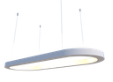 Ver imagem 1 de Lustre Pendente Retangular LED 35w 2700k 100cm em Madeira - Laca branca