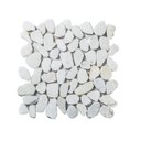 Ver imagem 1 de Kit com 1m² de Pedra Natural Seixos Placa de 30cm X 30cm Glass Mosaic