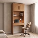 Ver imagem 1 de Escrivaninha Modular com 1 Gaveta 100% MDF Smart Marrom/Cinamomo