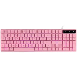 TECLADO GAMER CERBERUS ROSA ABNT2 MULTIMÍDIA COM LED 7 CORES SENSACAO MECANICA USB 1.8M VINIK - 4 TECLADO GAMER CERBERUS ROSA ABNT2 MULTIMÍDIA COM LED 7 CORES SENSACAO MECANICA USB 1.8M VINIK - 4
