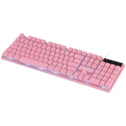 TECLADO GAMER CERBERUS ROSA ABNT2 MULTIMÍDIA COM LED 7 CORES SENSACAO MECANICA USB 1.8M VINIK - 3 TECLADO GAMER CERBERUS ROSA ABNT2 MULTIMÍDIA COM LED 7 CORES SENSACAO MECANICA USB 1.8M VINIK - 3