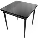 Ver imagem 2 de Cj Mesa Madeira 80x80cm - Base 4pé 78cm + 2 Cadeiras 43 - Preta - Liso