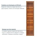 Ver imagem 7 de Rack com Painel com 2 Cristaleiras para TV até 75 Polegadas Ripado LED 100% MDF 190,5x294cm Valência
