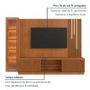 Ver imagem 5 de Rack com Painel com 2 Cristaleiras para TV até 75 Polegadas Ripado LED 100% MDF 190,5x294cm Valência