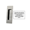 Puxador Concha de Embutir para Porta Inox Polido 15cm - 7