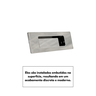 Puxador Concha de Embutir para Porta Inox Polido 15cm - 6