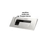 Puxador Concha de Embutir para Porta Inox Polido 15cm - 9