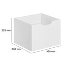 Ver imagem 4 de Kit 3 Gavetas para Nicho Organizador Q01 Branco - Mpozenato