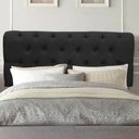 Ver imagem 1 de Painel Cabeceira Estofada Paris 90cm Cama Box Solteiro Corino Preto- Mabe Magazine