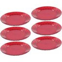 Ver imagem 1 de Kit 12 Pratos Vermelhos Grandes 26cm Crippa Servir Mesa Posta Eventos Porções Aperitivos