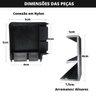 Arremates Alisares Preto Para Portas De Giro | Linha Premium:A=2,14m x L=0,96 - 3