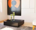 Ver imagem 3 de Mesa Centro Quadrada Sala Decoração Mdf 80cm Bloco Preto Mesinha