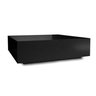 Mesa Centro Quadrada Sala Decoração Mdf 80cm Bloco Preto Mesinha - 2