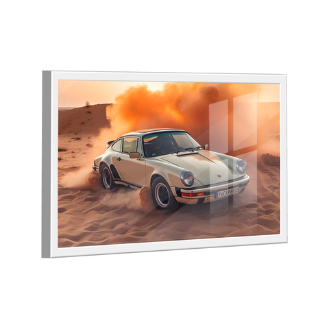 Quadro Porsche 911 no Deserto -- BR ARTES