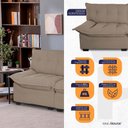 Ver imagem 4 de Sofá 3 Lugares Coliseu Bouclê - King House