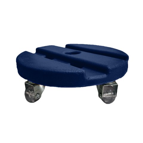 Prato Suporte com Rodizios Redondo para Vasos e Utensílios 23 cm BGPLASTICOS V2423 AZUL ESCURO 013