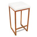 Ver imagem 6 de Banqueta Alta para Cozinha Industrial Kit 3 Nick Bronze e Sintético branco D03 - D'Rossi