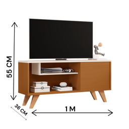 Rack Multiuso Moderno para Tv até 42 Pol. com Prateleiras:off/ype - 3