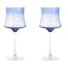 Cj de Taças em Vidro Azul 2 Pcs - 1