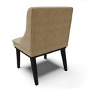 Ver imagem 5 de Kit 04 Cadeiras de Jantar Liz Suede Marrom Rato Base Fixa Madeira Preto - D’Rossi