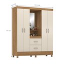 Ver imagem 4 de Guarda Roupa 4 Portas Monaco Amendola Off White
