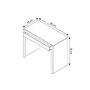 Ver imagem 5 de Mesa de Computador Me4107 C/ 1 Gaveta Nogal - Tecno Mobili