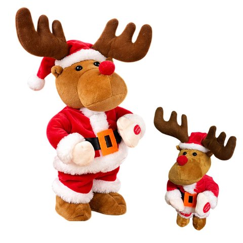 Rena Natalina Dançarina Enfeite Decoraçao Boneco Natal Casa Sala Quarto Mesa Estante Loja Vitrine Fe