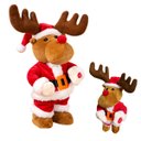 Ver imagem 1 de Rena Natalina Dançarina Enfeite Decoraçao Boneco Natal Casa Sala Quarto Mesa Estante Loja Vitrine Fe