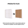 Guarda Roupa Casal 2 M Porto 3 Portas de Correr com Espelho: Branco/camarim - 6