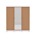 Ver mais imagens de Guarda Roupa Casal 2 M Porto 3 Portas de Correr com Espelho: Branco/camarim